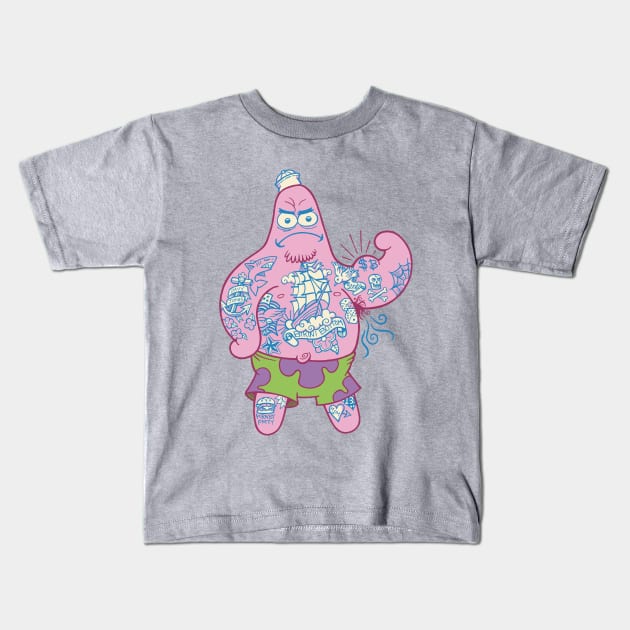 Sailor Patrick Kids T-Shirt by GrimaceGraphics